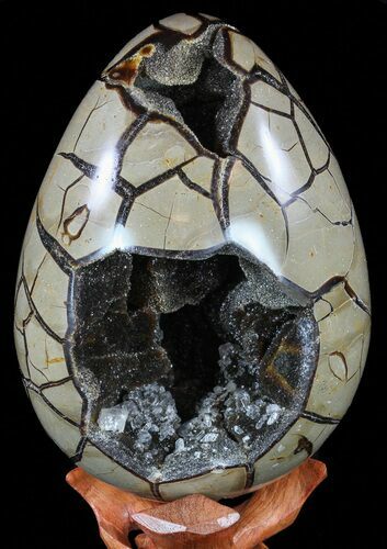 Septarian Dragon Egg Geode - Removable Section #59259